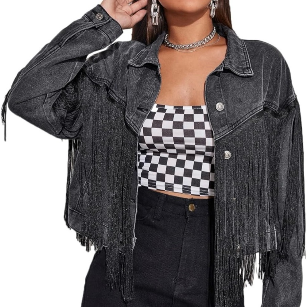 Verdusa Tassel Jean Jacket